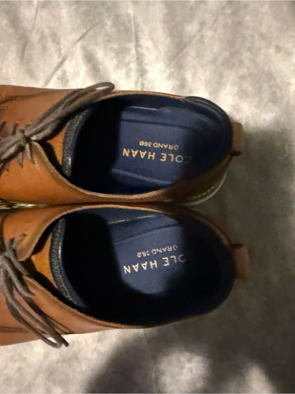 Cole Haan Men's Casual Brown Leather Derby Shoes - Picture 5 of 9